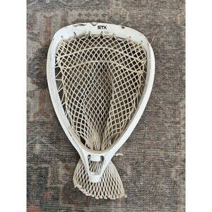 STX Shield 100 Lacrosse Goalie Head - White Pre-Strung - Used Condition